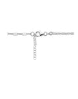 zilver gerhodineerd collier paperclip veer 2,8 mm 42 + 3 cm 1334715
