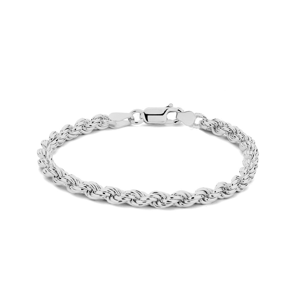 koord 5,2 mm zilver gerhodineerd