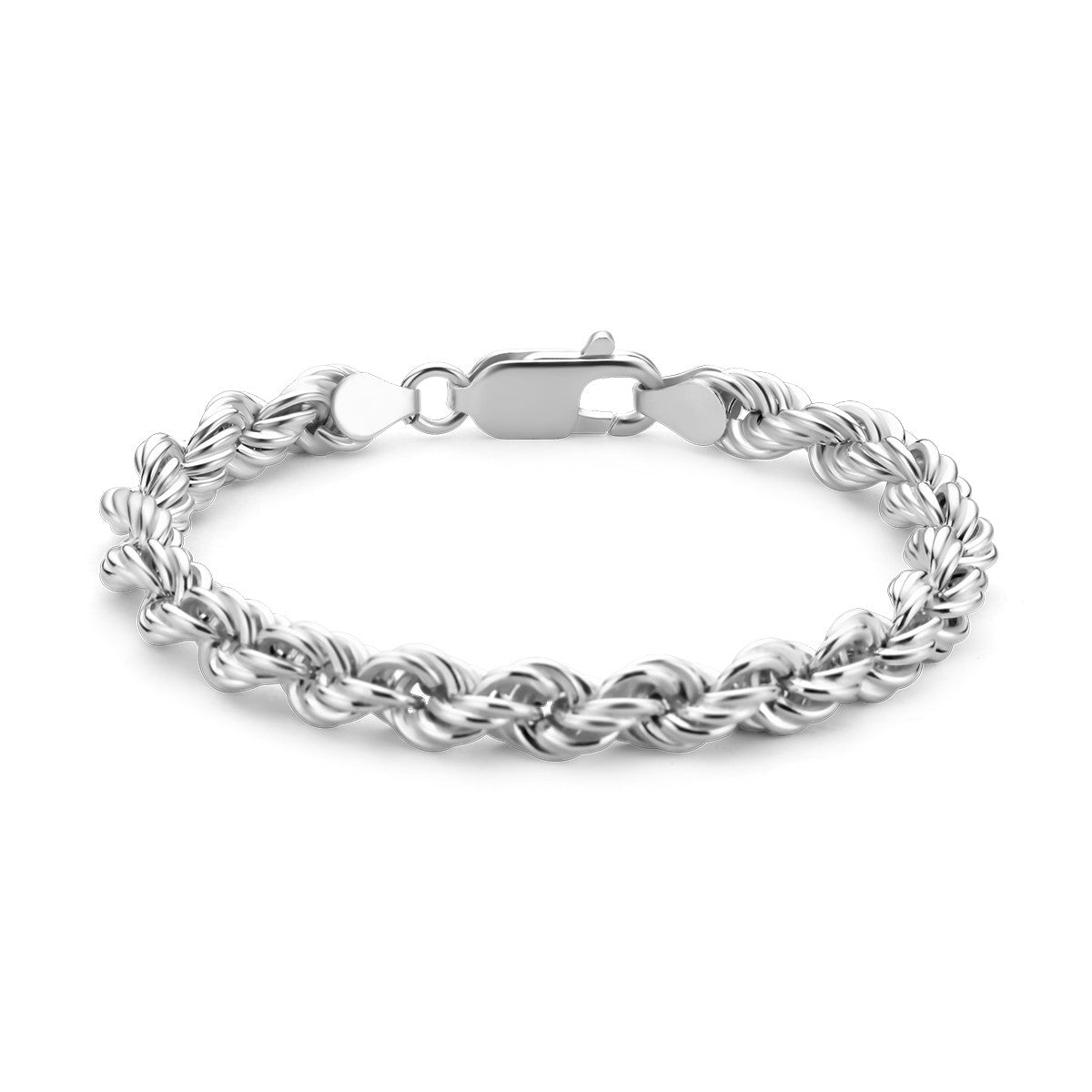 Zilver Gerhodineerd Koord 6,5 mm 1334719 - PansiteNederland.nl