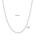 Zilver Gerhodineerd Koord 1,7 mm 1334730 - PansiteNederland.nl