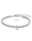 koord 4,0 mm zilver gerhodineerd
