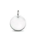 zilver gerhodineerd graveerhanger rond 1334735 - PansiteNederland.nl