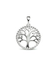 Zilver Gerhodineerd Hanger Levensboom 16 mm 1334754 - PansiteNederland.nl