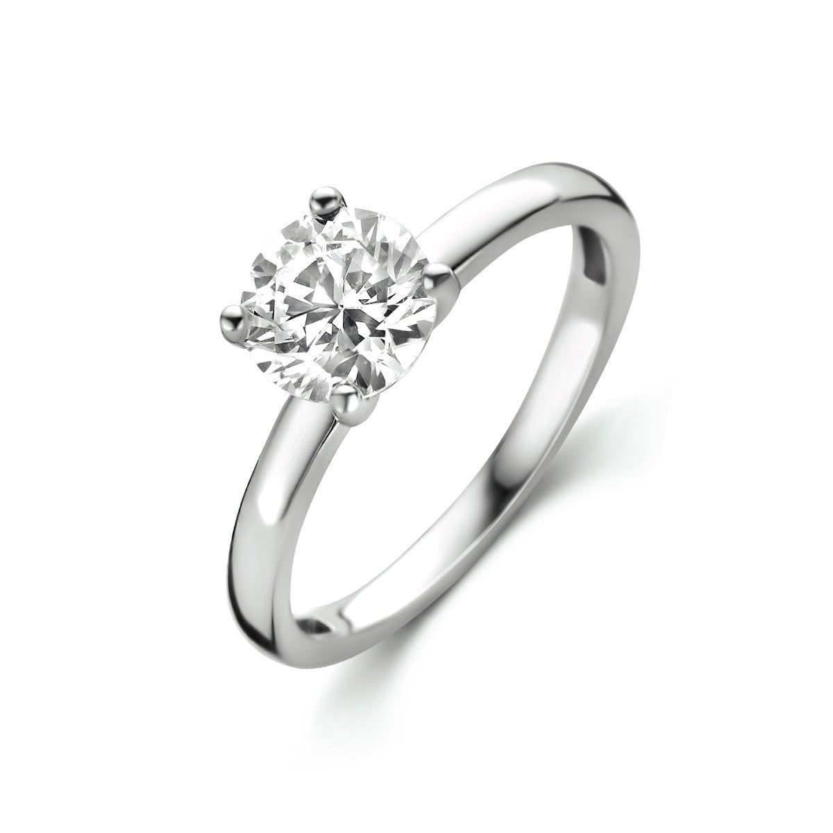 Gerhodineerd Zilver Ring Met Zirkonia 1334755 - PansiteNederland.nl