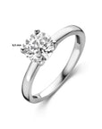 Gerhodineerd Zilver Ring Met Zirkonia 1334755 - PansiteNederland.nl