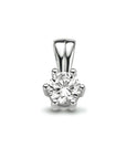 zilver gerhodineerd hanger zirkonia 1334767 - PansiteNederland.nl