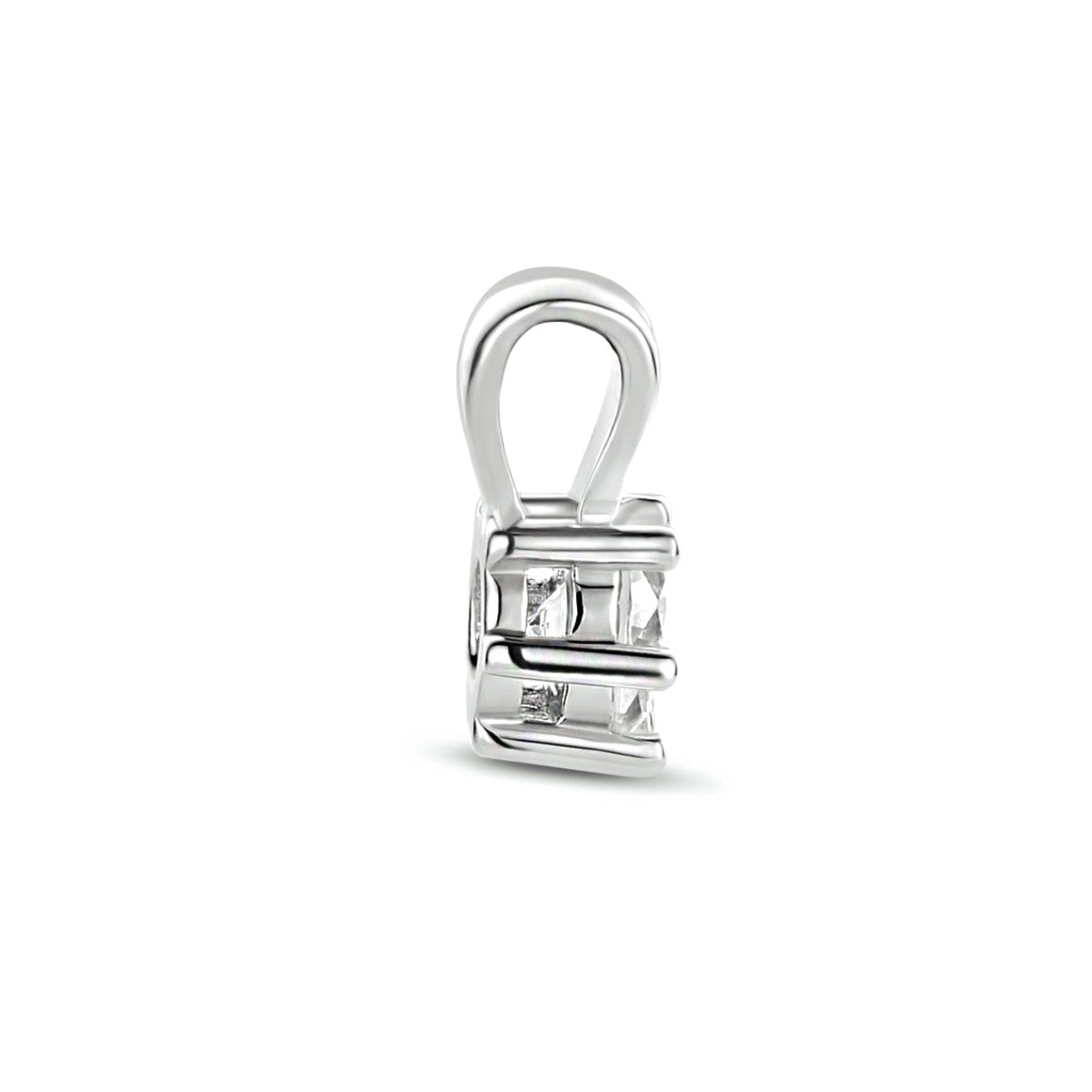 zilver gerhodineerd hanger zirkonia 1334767 - PansiteNederland.nl