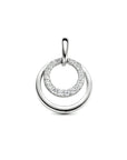zilver gerhodineerd hanger rondjes zirkonia 1334769 - PansiteNederland.nl