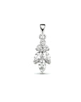 zilver gerhodineerd hanger zirkonia 1334778 - PansiteNederland.nl