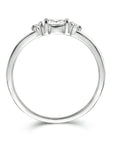 Gerhodineerd Zilver Ring Trilogie Met Zirkonia 1334786 - PansiteNederland.nl
