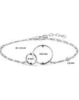 Zilver Gerhodineerd Armband Rondjes 16 + 2,5 Cm 1334814 - PansiteNederland.nl