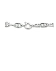 zilver gerhodineerd collier marine 10,3 mm 45 cm met groot springslot 1334836