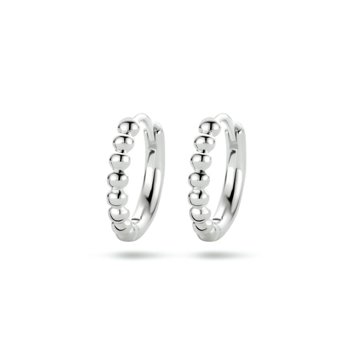 Zilver Gerhodineerd Oorringen Bolletjes 1334845 - PansiteNederland.nl