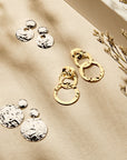 Zilver Gerhodineerd Oorhangers Gehamerd 1334885 - PansiteNederland.nl