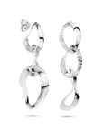 Zilver Gerhodineerd Oorhangers Ovaaltjes Poli/Mat 1334890 - PansiteNederland.nl