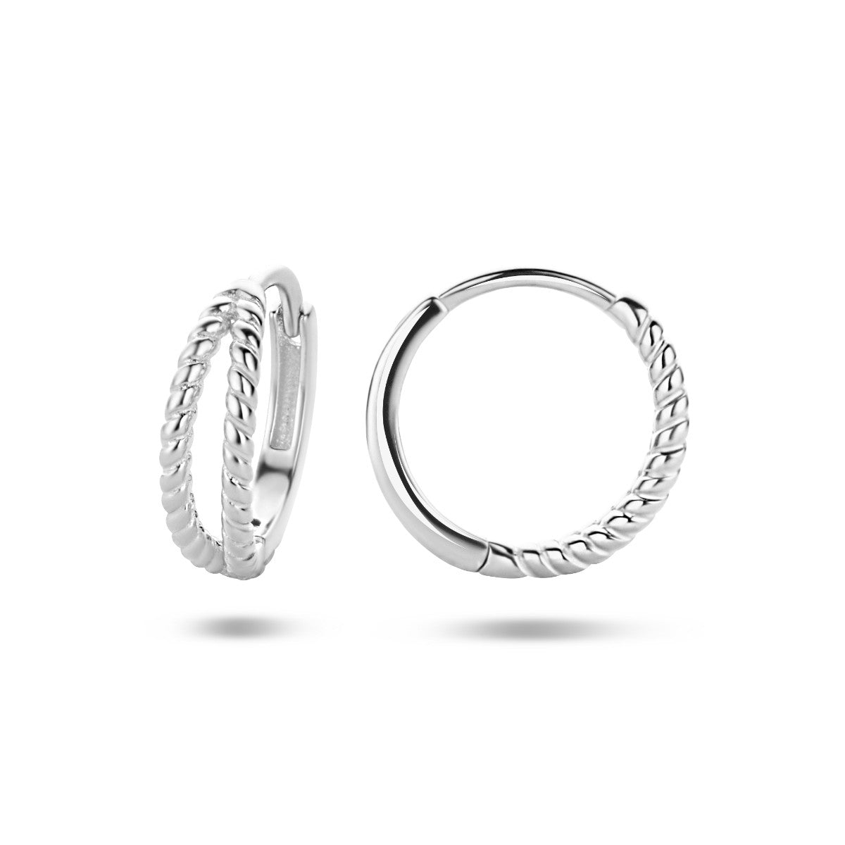 Zilver Gerhodineerd Klapoorringen 1335062 - PansiteNederland.nl