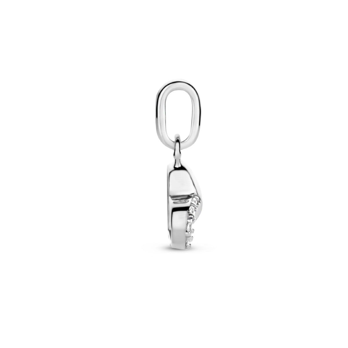 zilver gerhodineerd hanger hart zirkonia 1335074 - PansiteNederland.nl