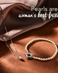 Zilver Gerhodineerd Armband Parel 3,8 Mm 18,5 Cm Met Groot Springslot 1335083 - PansiteNederland.nl