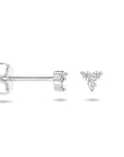 Zilver Gerhodineerd Oorknoppen Zirkonia 1335193 - PansiteNederland.nl