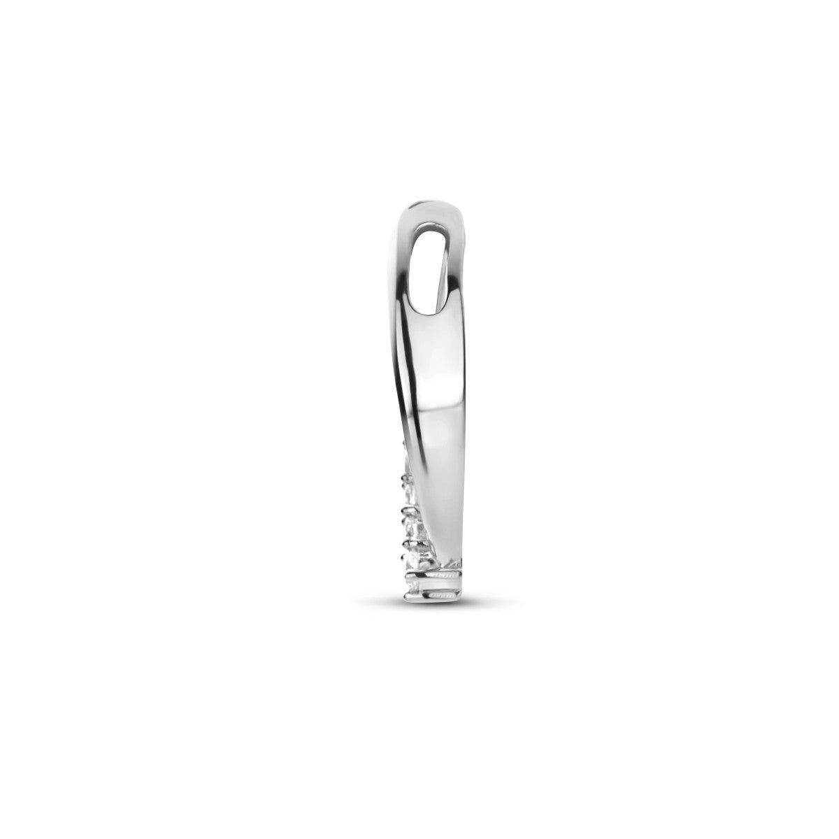 zilver gerhodineerd hanger zirkonia 1335279 - PansiteNederland.nl
