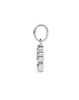 zilver gerhodineerd hanger bloem zirkonia 1335285 - PansiteNederland.nl