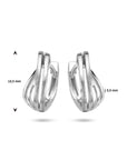 Zilveren oorringen 13.5 x 5.5 mm 1335327 - PansiteNederland.nl