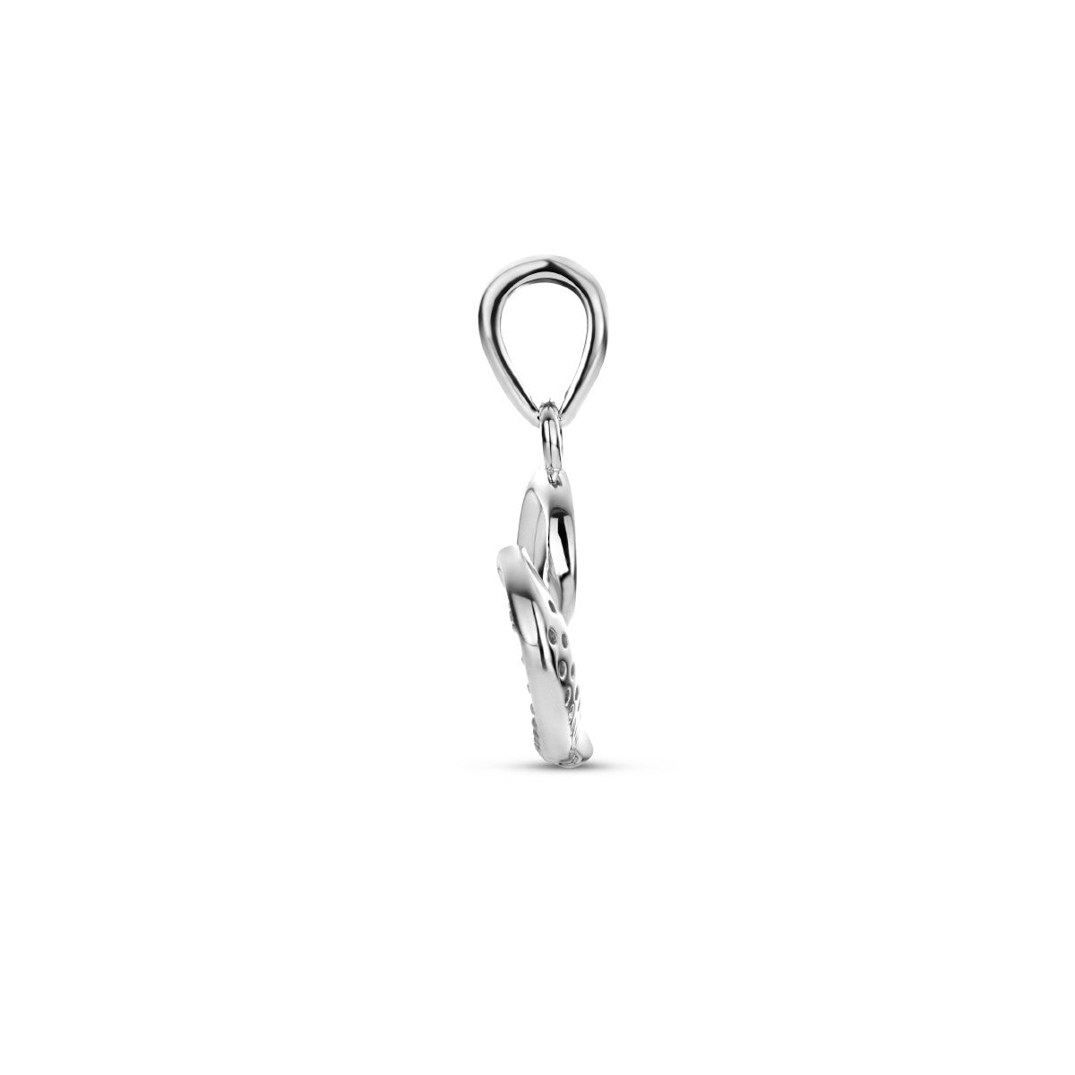 zilver gerhodineerd hanger hart zirkonia 1335351 - PansiteNederland.nl