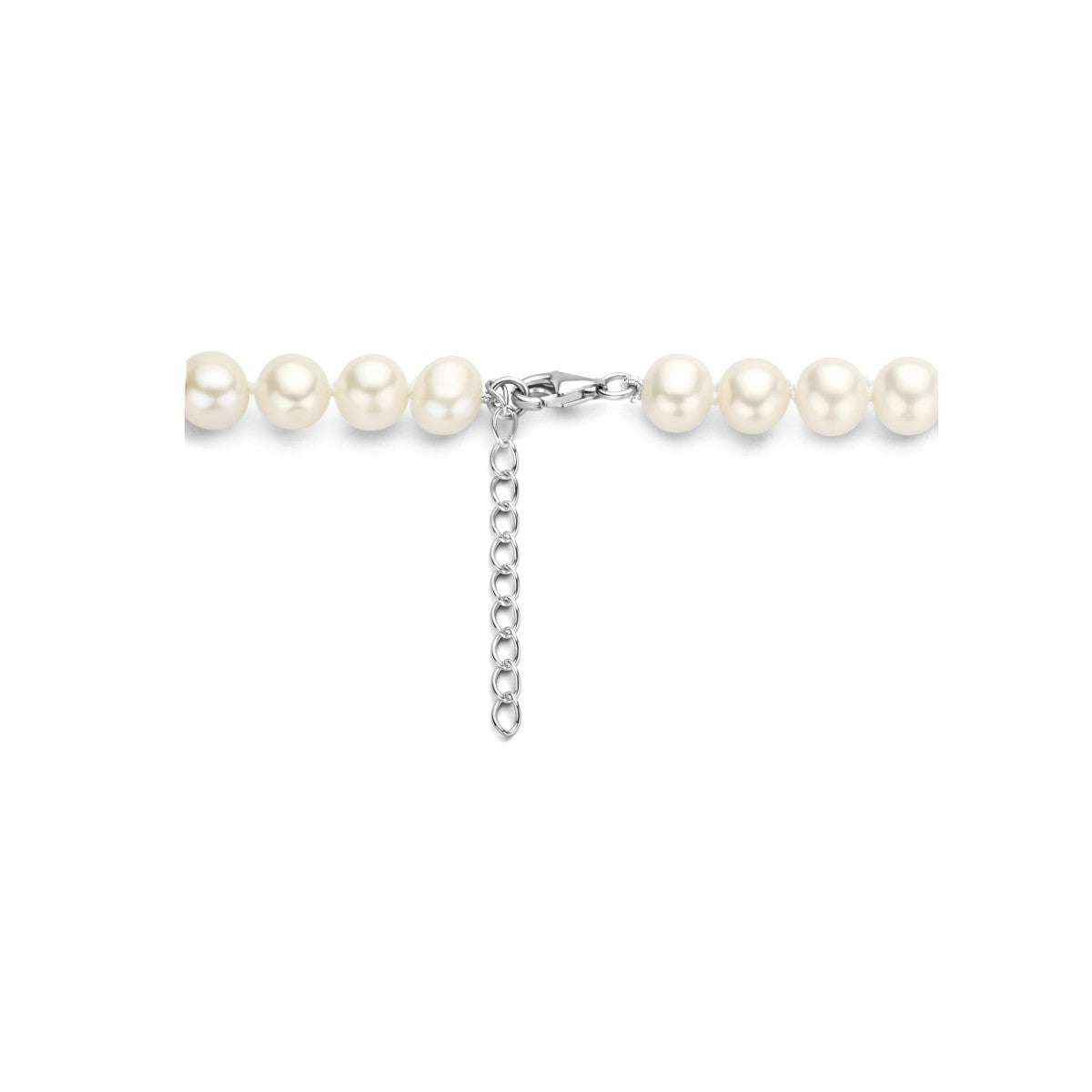 Zilver Gerhodineerd Collier Parels 8,5 mm 1335356 - PansiteNederland.nl