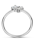 Gerhodineerd Zilver Ring Trilogie Met Zirkonia 1335390 - PansiteNederland.nl