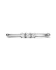 Gerhodineerd Zilver Ring Trilogie Met Zirkonia 1335393 - PansiteNederland.nl