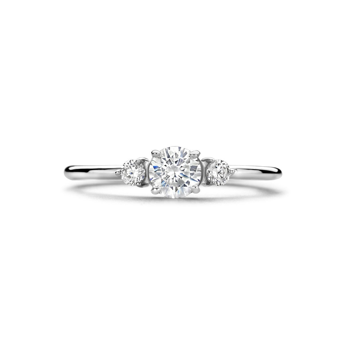 Gerhodineerd Zilver Ring Trilogie Met Zirkonia 1335395 - PansiteNederland.nl