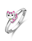 Gerhodineerd Zilver Ring Poes 1335404 - PansiteNederland.nl