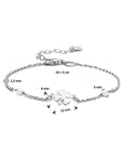 Zilver Gerhodineerd Armband Synth. Parel En Klaver 16 + 3 Cm 1335561 - PansiteNederland.nl