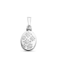 zilver gerhodineerd urnhanger gravure bloemen 1335601 - PansiteNederland.nl