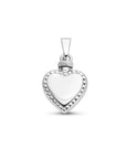 zilver gerhodineerd urnhanger hart bolletjes 1335602 - PansiteNederland.nl