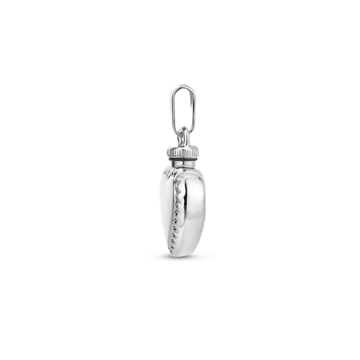 zilver gerhodineerd urnhanger hart bolletjes 1335602 - PansiteNederland.nl