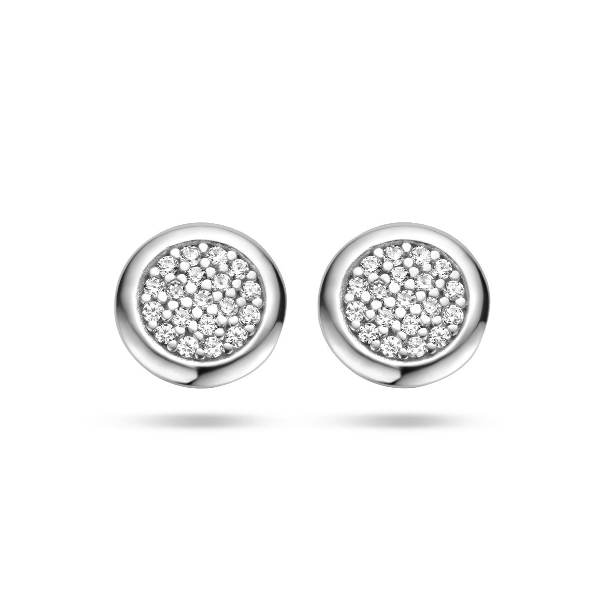 Zilver Gerhodineerd Oorknoppen Zirkonia 1335621 - PansiteNederland.nl