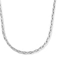 zilver gerhodineerd collier anker 4,0 mm 40 + 4 cm 1335674
