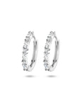 Zilver Gerhodineerd Klapoorringen Zirkonia 1335747 - PansiteNederland.nl