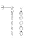 Zilver Gerhodineerd Oorhangers Koffieboon 1335816 - PansiteNederland.nl