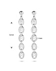 Zilver Gerhodineerd Oorhangers Koffieboon 1335816 - PansiteNederland.nl
