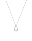 zilver gerhodineerd hanger druppel zirkonia 1335822 - PansiteNederland.nl