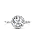 Gerhodineerd Zilver Ring Met Zirkonia Halo 1335839 - PansiteNederland.nl