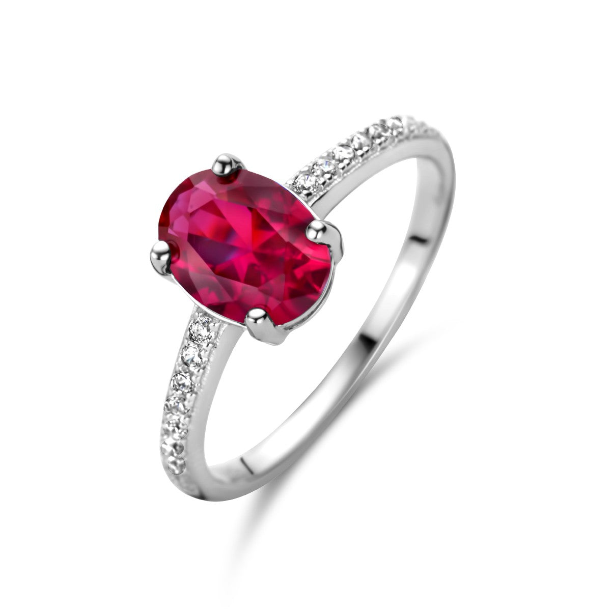 Gerhodineerd Zilver Ring Met Zirkonia Korund En 1335851 - PansiteNederland.nl