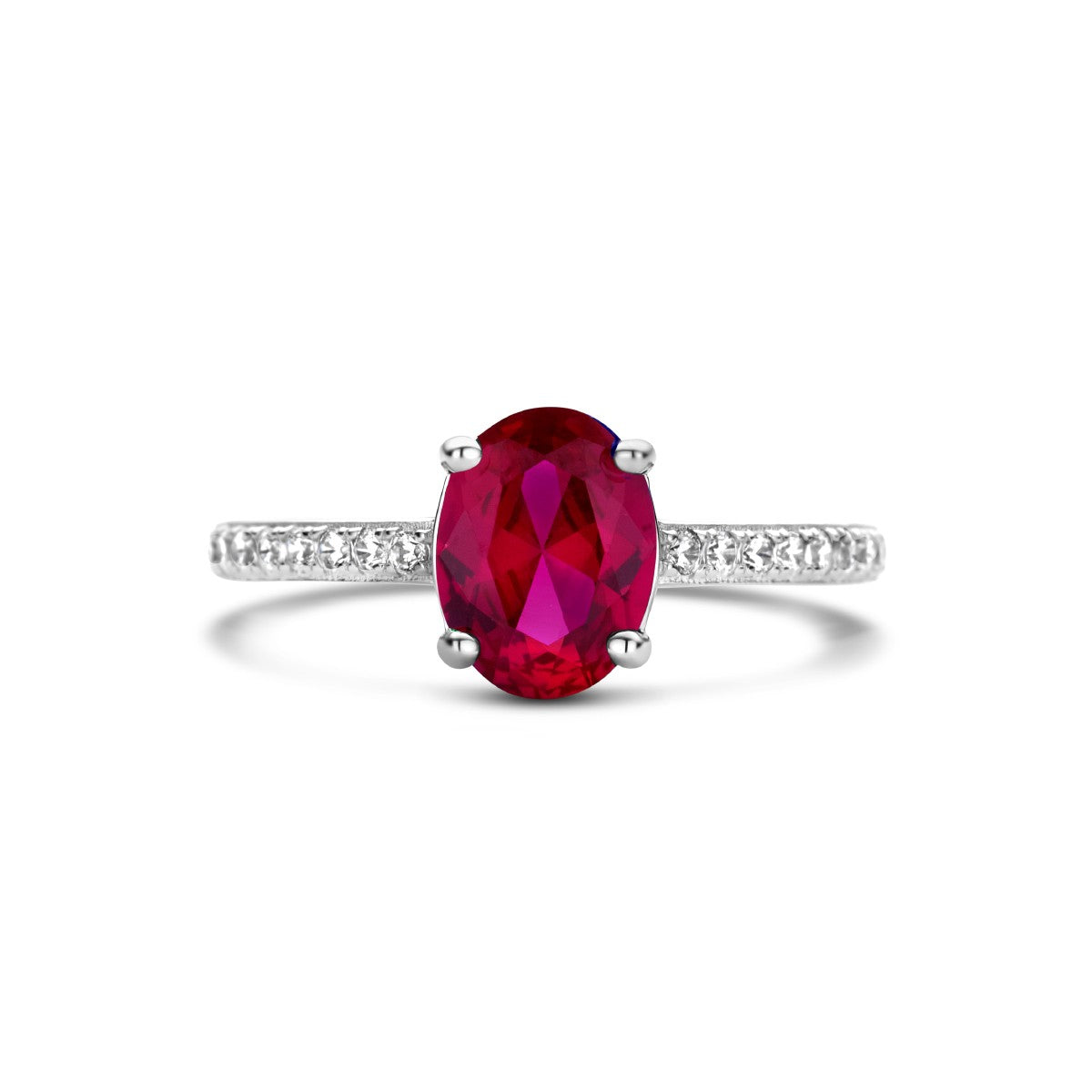 Gerhodineerd Zilver Ring Met Zirkonia Korund En 1335851 - PansiteNederland.nl