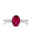 Gerhodineerd Zilver Ring Met Zirkonia Korund En 1335851 - PansiteNederland.nl