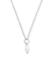 zilver gerhodineerd collier parel 2,0 mm 41 + 4 cm 1335942