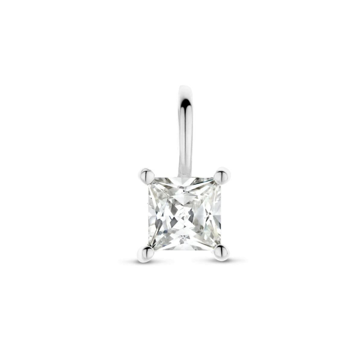 zilver gerhodineerd hanger zirkonia 1335976 - PansiteNederland.nl