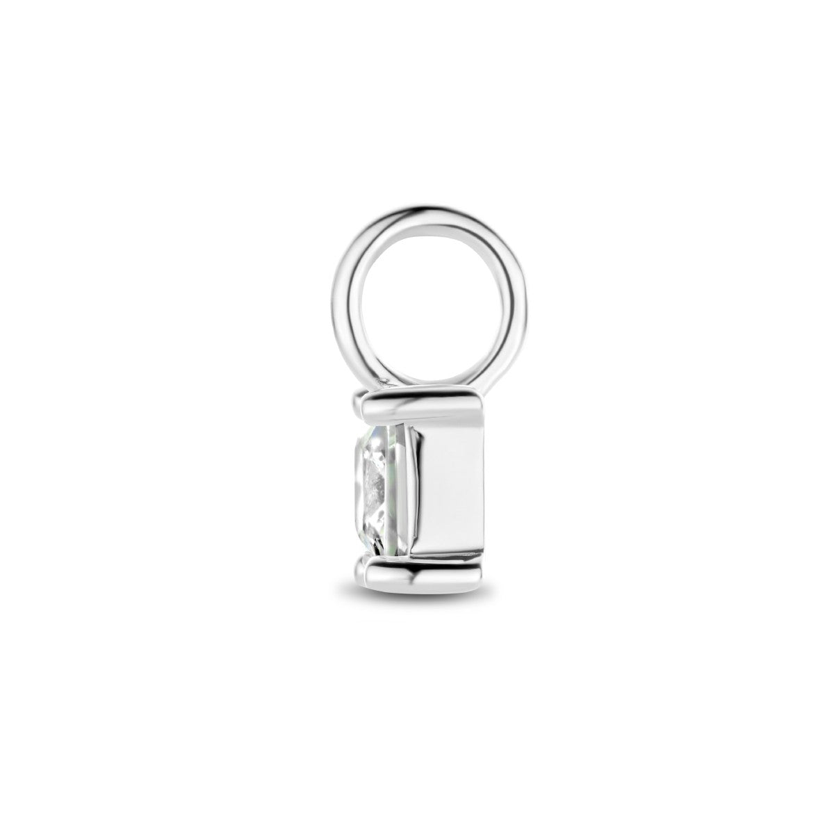 zilver gerhodineerd hanger zirkonia 1335976 - PansiteNederland.nl