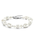 Zilver Gerhodineerd Armband Parels 17 + 3 Cm 1336006 - PansiteNederland.nl